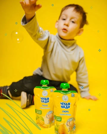 ЧУДО-ЧАДО Пюре груша-яблоко 90гр